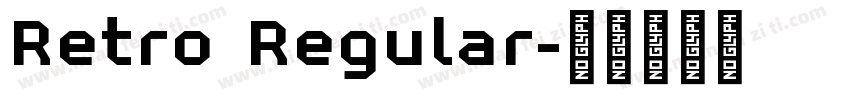 Retro Regular字体转换